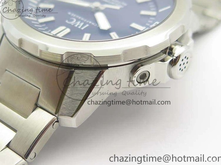MIROTIME 0104 EasyMatch Aquatimer Automatic IW329004 V6F 1:1 Best Edition Blue Dial On SS Bracelet MIYOTA 7224